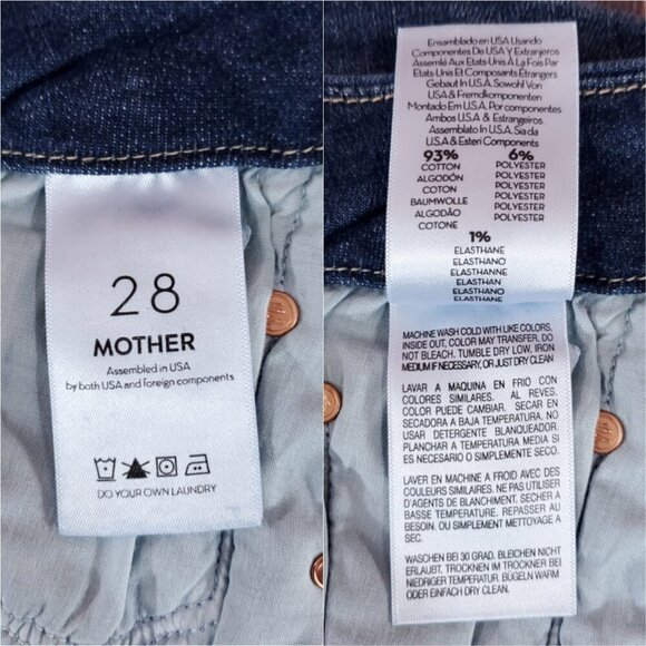 NWT Mother Womens Size 28 The Looker Ankle Fray Girl Crush Denim Jeans $210 - Picture 14 of 16